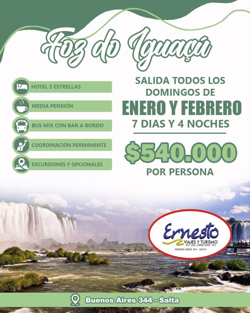 CATARATAS DEL IGUAZU VERANO 2026