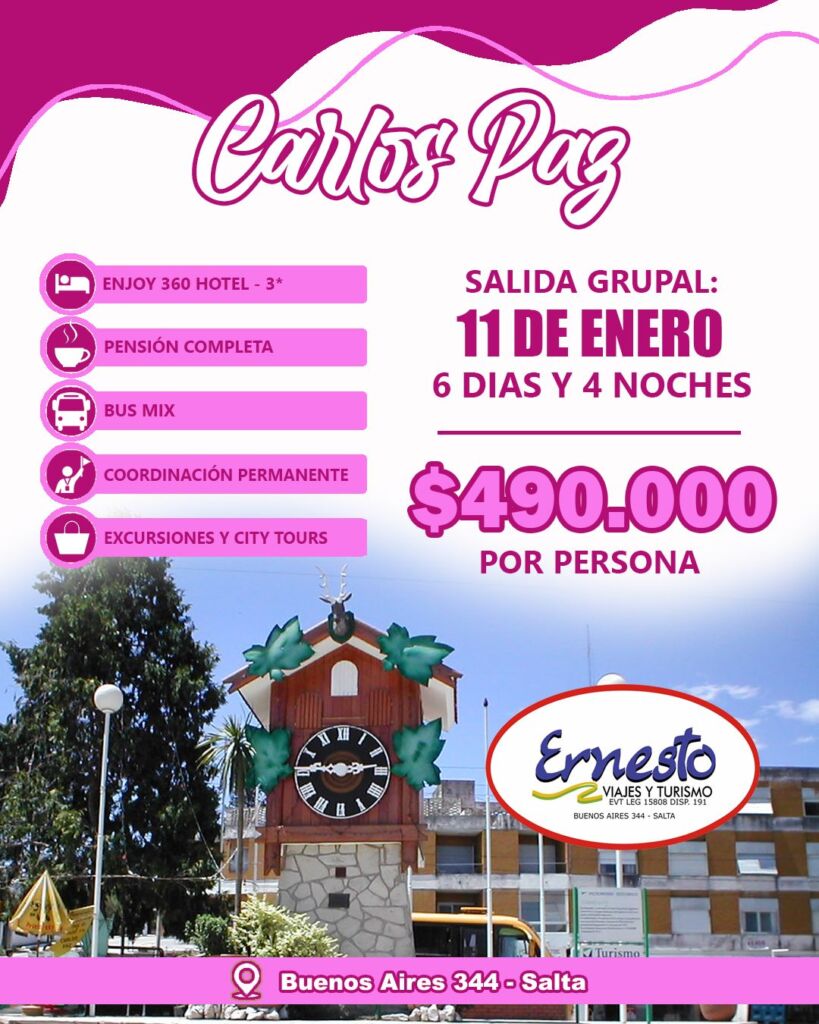 CARLOS PAZ – 11 DE ENERO