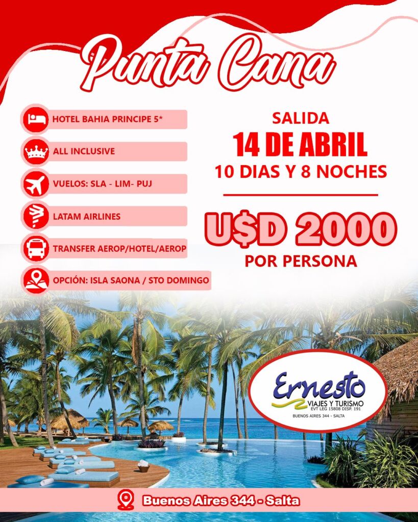 PUNTA CANA – 14 DE ABRIL