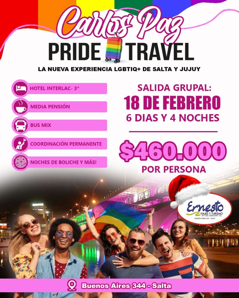 PRIDE TRAVEL – 18 DE FEBRERO – COMUNIDAD LGBTIQ+