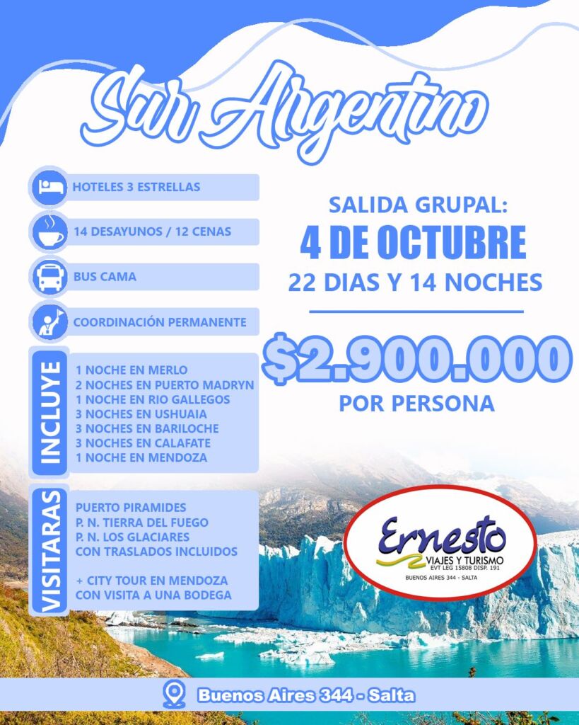 SUR ARGENTINO – 04 DE OCTUBRE